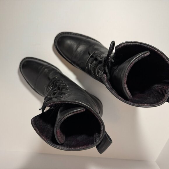 BORN® ‘Neon’ Lace Up Combat Boot F70903 - Black Size 8.5 - Picture 3 of 13